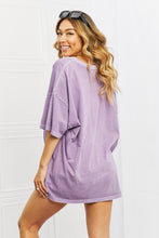 Load image into Gallery viewer, DOUBLE ZERO Laid Back Oversized Vintage Wash T-Shirt in Purple