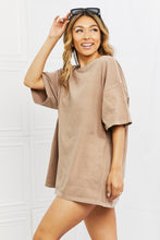 Load image into Gallery viewer, DOUBLE ZERO Laid Back Oversized Vintage Wash T-Shirt in Camel