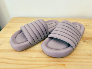 Lilac Cushion Slip on Sandals