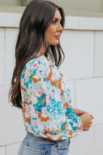 Load image into Gallery viewer, Floral Long Balloon Sleeve Blouse