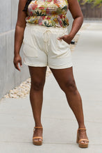 Load image into Gallery viewer, Culture Code Full Size High Waisted Paper bag Shorts in New Ivory