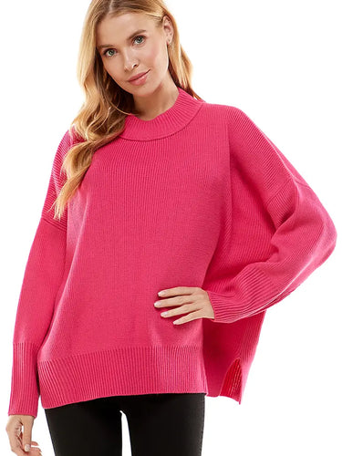 Oversized Sweater - Hot Pink